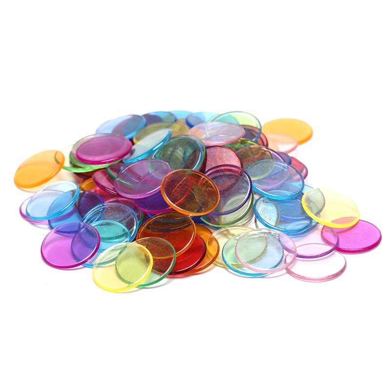 Board Game Hegemony - 100pcs 19mm Plastic Poker Chips Counting