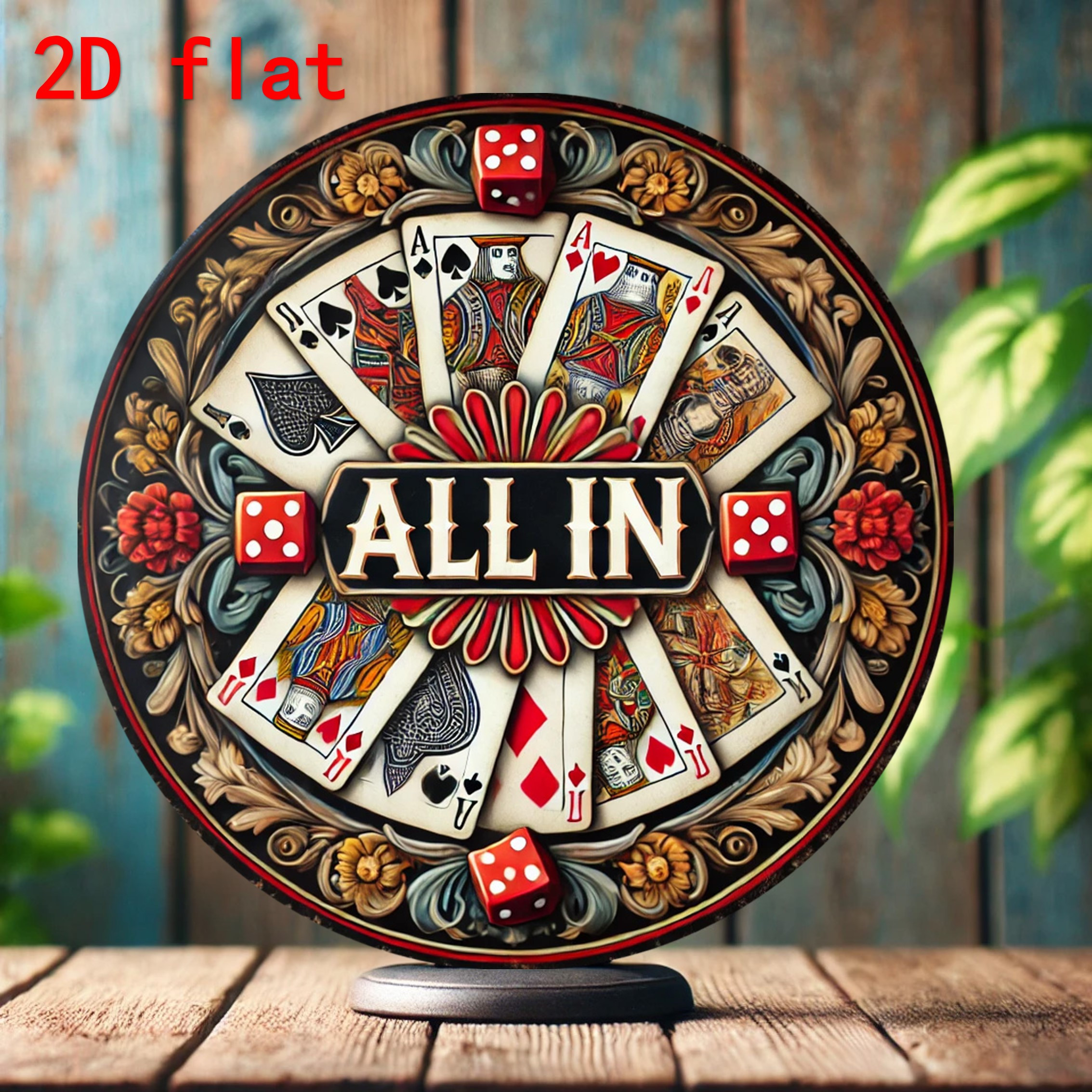 Board Game Vintage - High Definition Metal Sign All In
