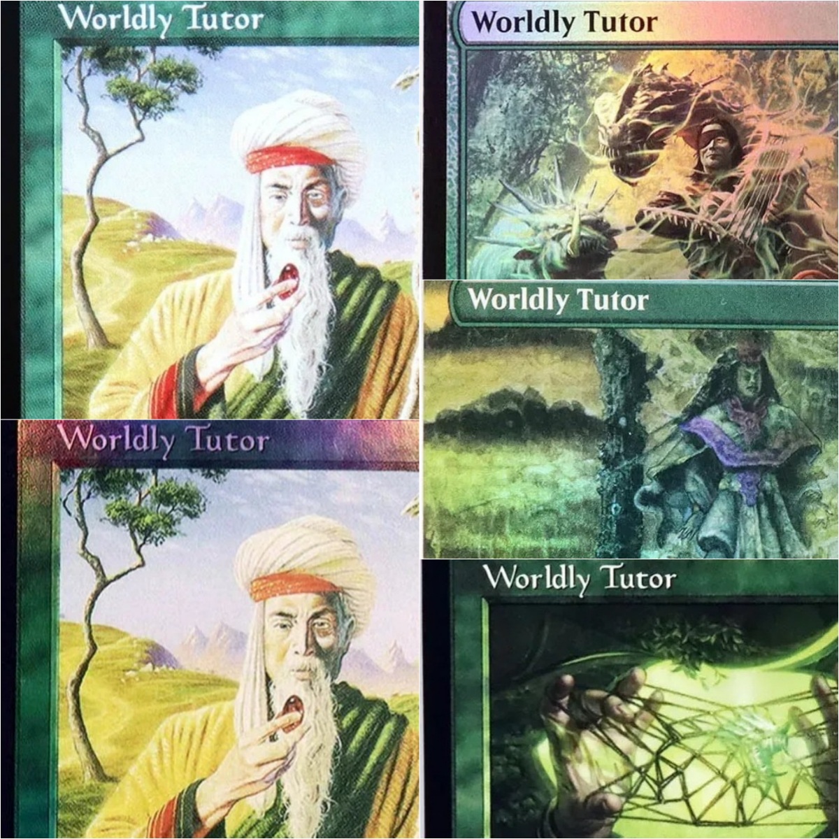 Board Game History - 'Worldly Tutor' TCG Magical Proxy Black