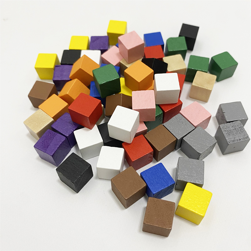 Board Game Hegemony - 50Pcs/lots 10mm Colorful Wood Dice Cubes