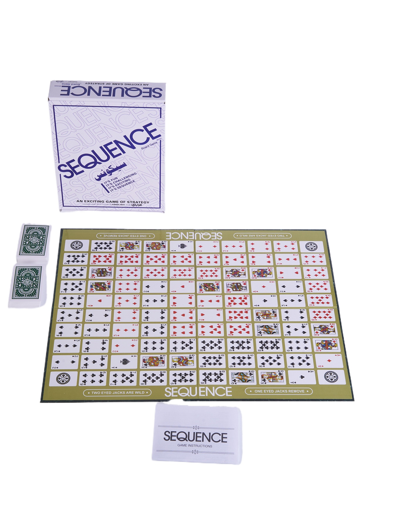 Board Game Sequence - Adult Casual Table Games Arabic Sequence