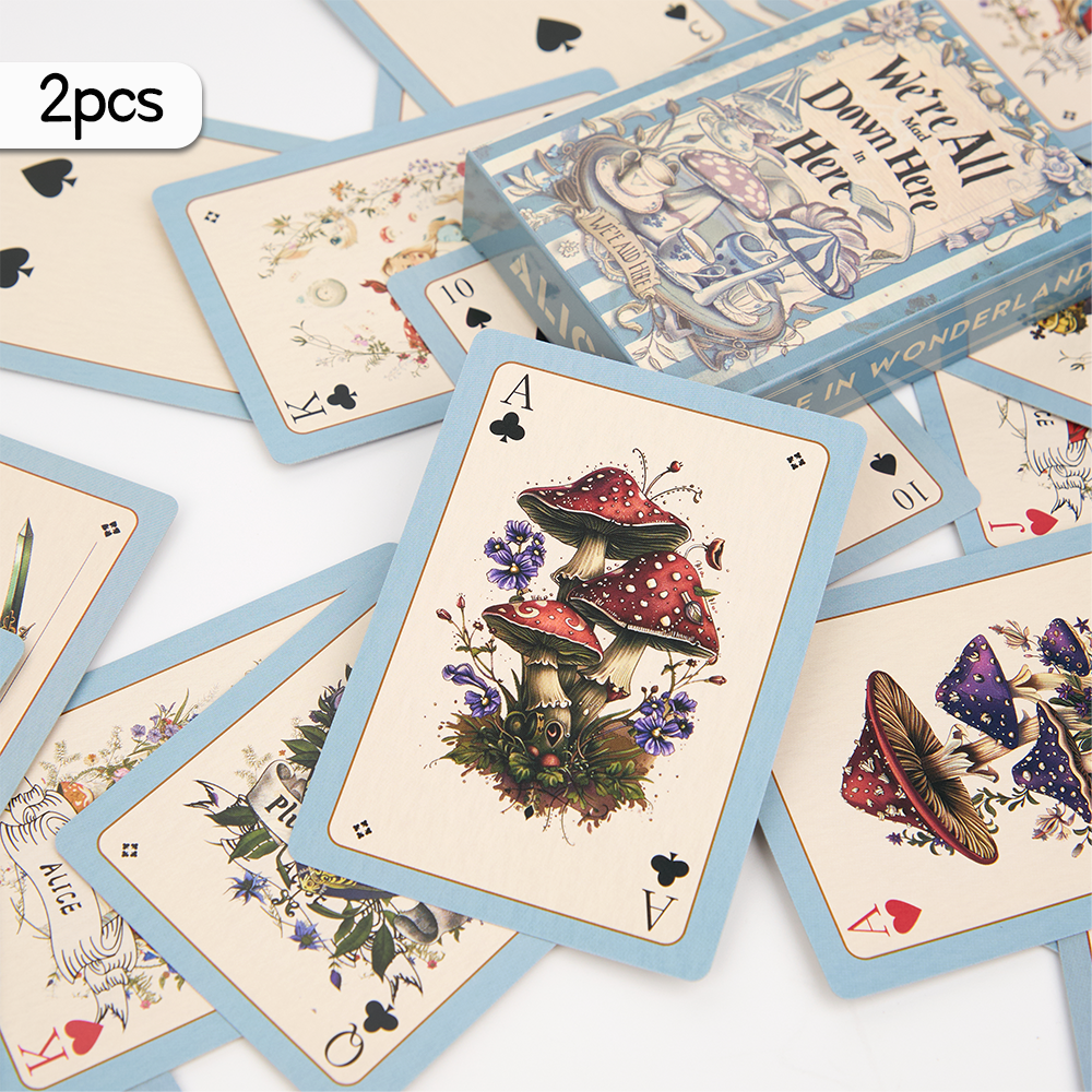 Board Game Vintage - 1/2pcs, vintage Alice card deck, vintage