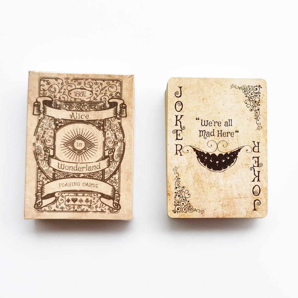 Board Game Vintage - Vintage Style Playing Cards Alice in