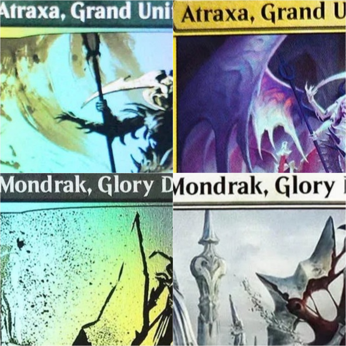 Board Game History - ONE “Atraxa, Grand Unifier/Mondrak,Glory Dominus” TCG