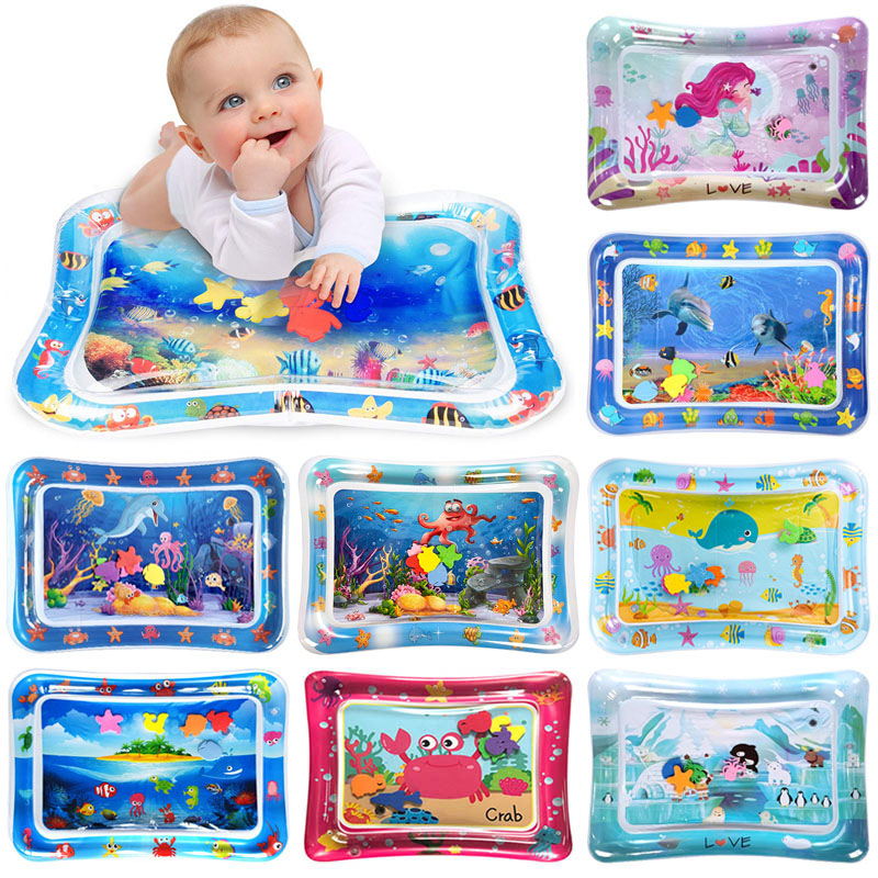 Play Mat Neoprene - Inflatable Tummy Time Baby Play Mat