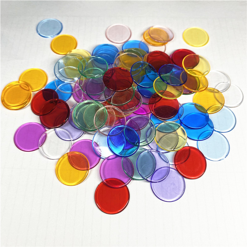 100pcs 19mm Transparent Chips  – Board Game Hegemony recenzja i cena