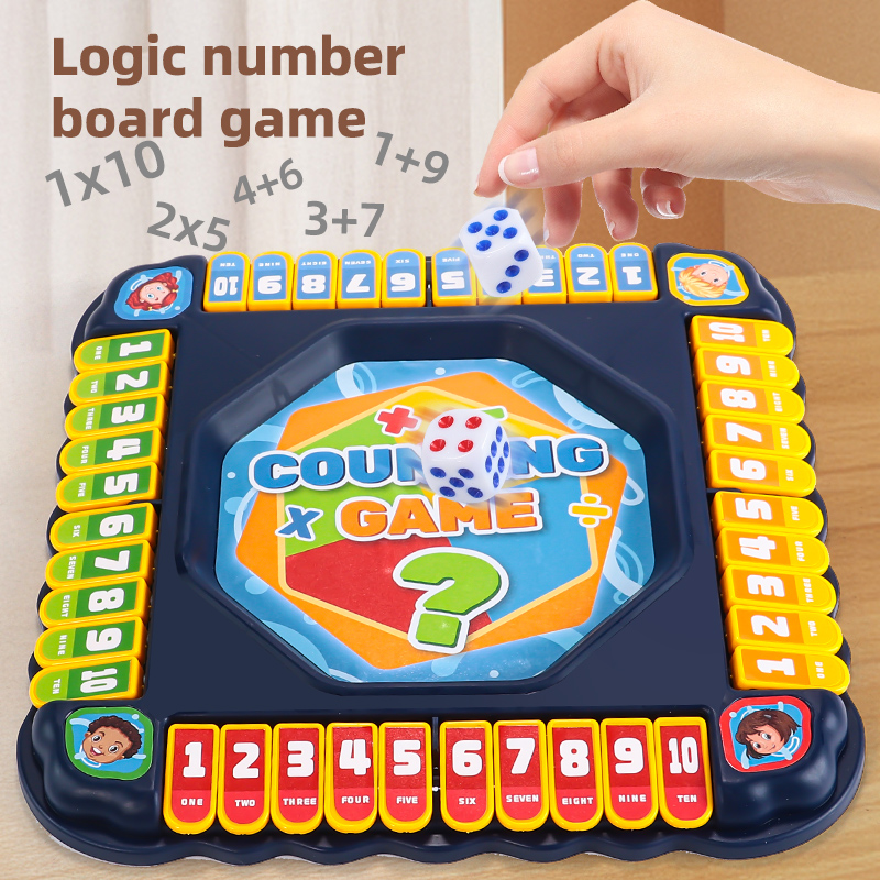 Blue Number Flip Tabletop Game – Board Game Logo recenzja i cena