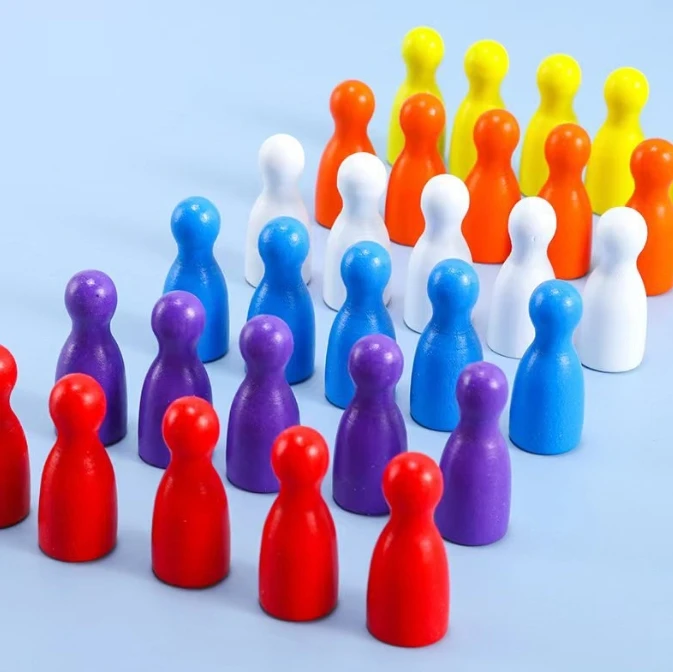 100 Pcs Colorful Wooden Chess  – Board Game Hegemony recenzja i cena