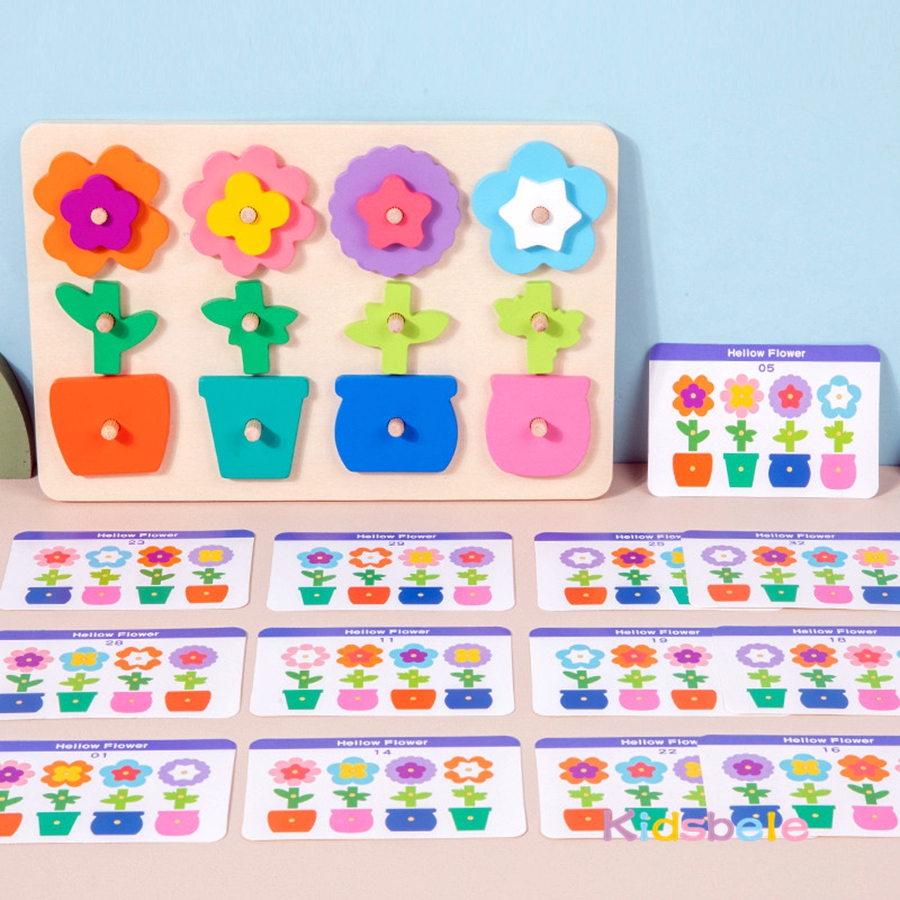 Montessori DIY Wooden Flower P – Board Game Idea recenzja i cena