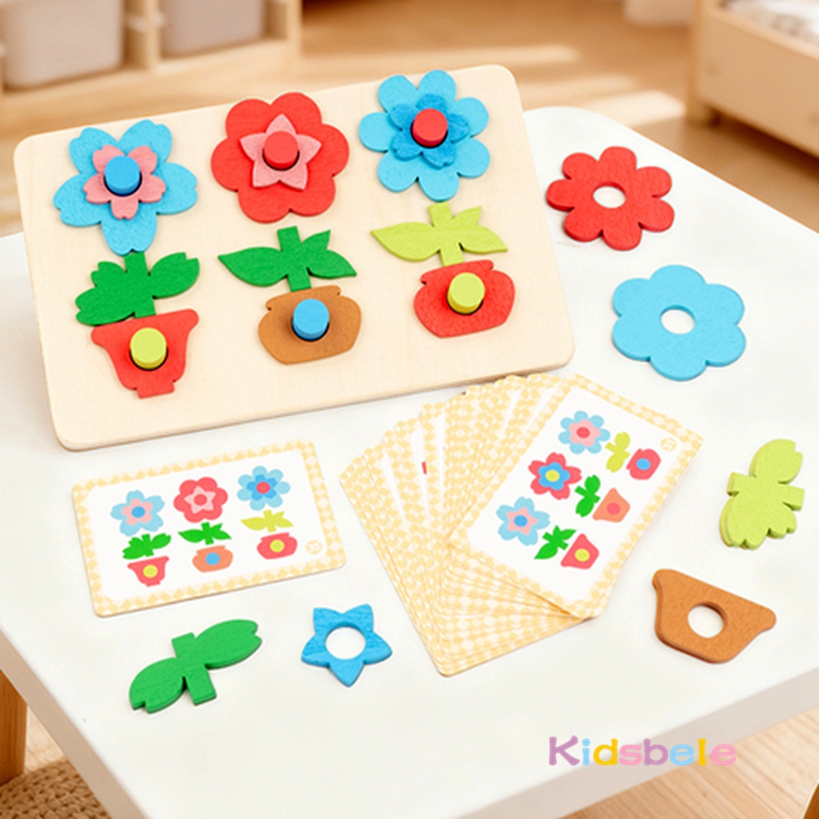 Montessori DIY Wooden Flower P – Board Game Idea recenzja i cena