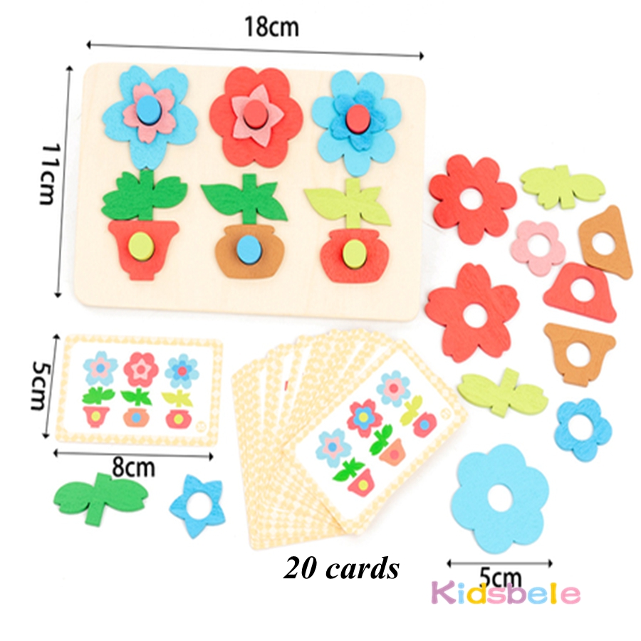 Montessori DIY Wooden Flower P – Board Game Idea recenzja i cena