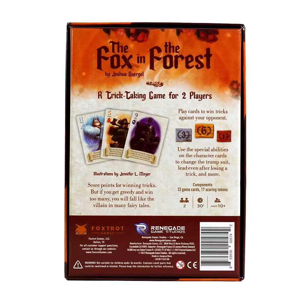 The Fox in the Forest, Social  – Board Game Coup recenzja i cena