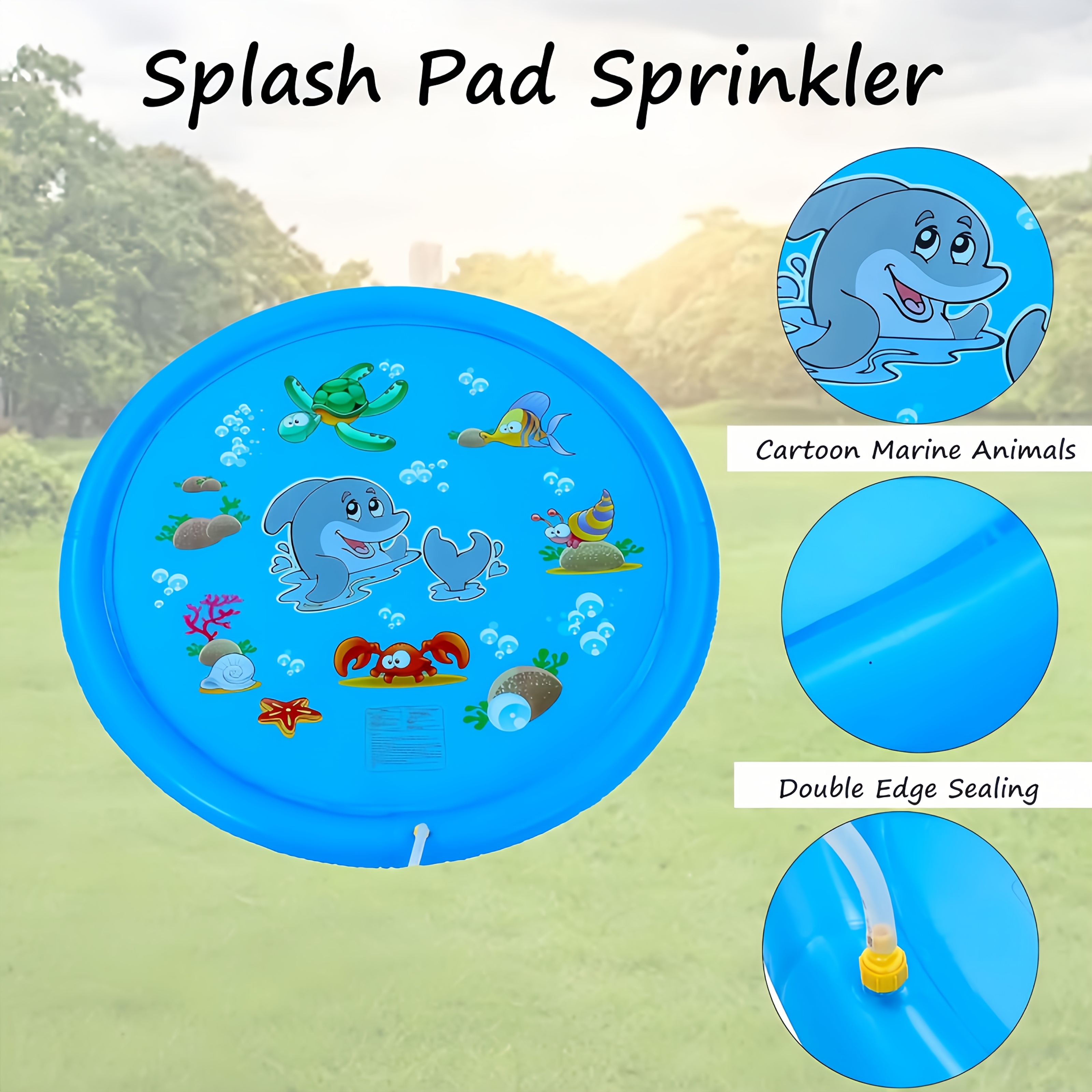 PVC Inflatable Splash Pad Spri – Play Mat Neoprene recenzja i cena
