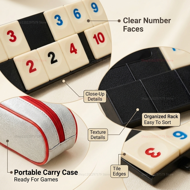 2026 New Rummy Cube Game Set w – Board Game Sequence recenzja i cena