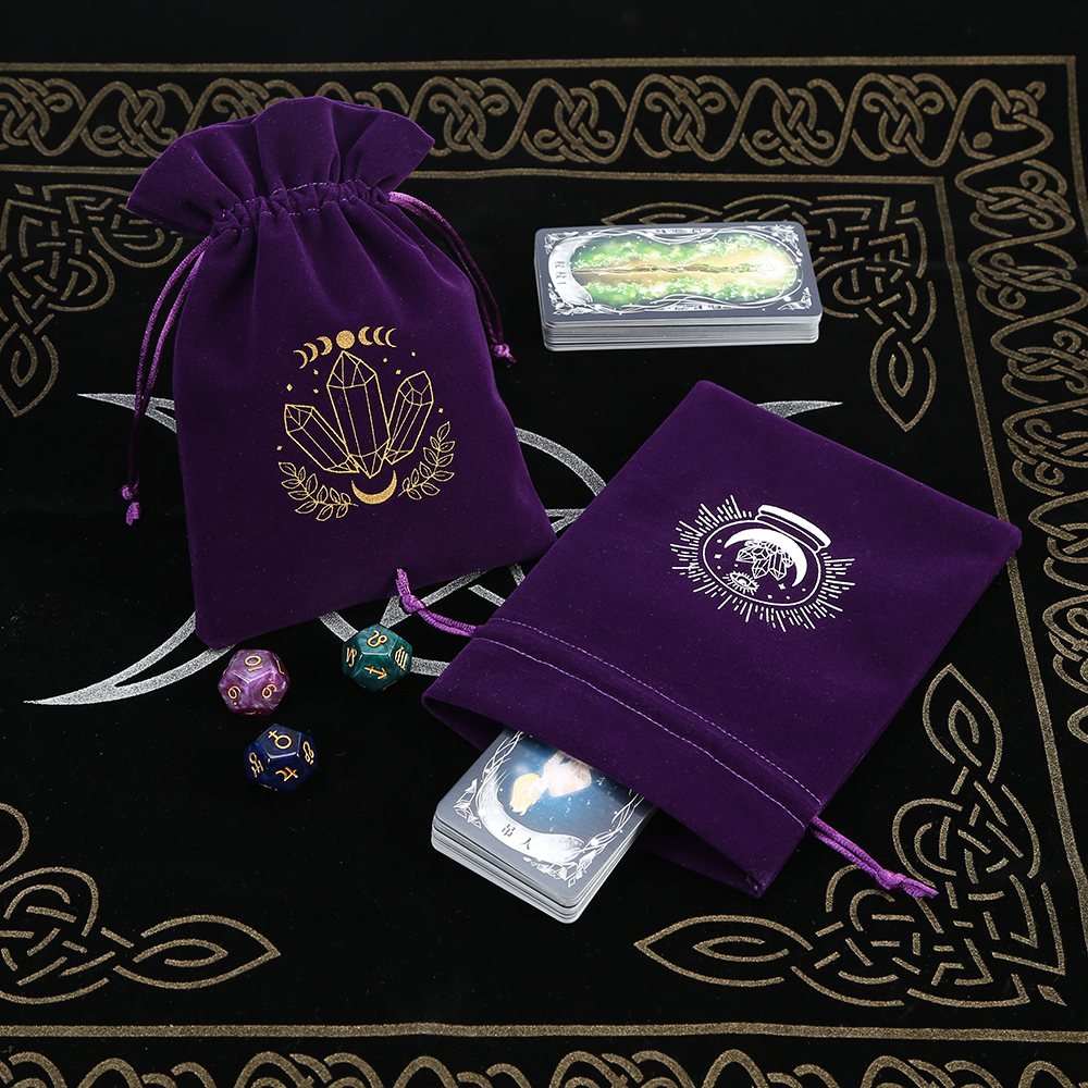 5Pcs Tarot Storage Velvet Bag  – Board Game History recenzja i cena