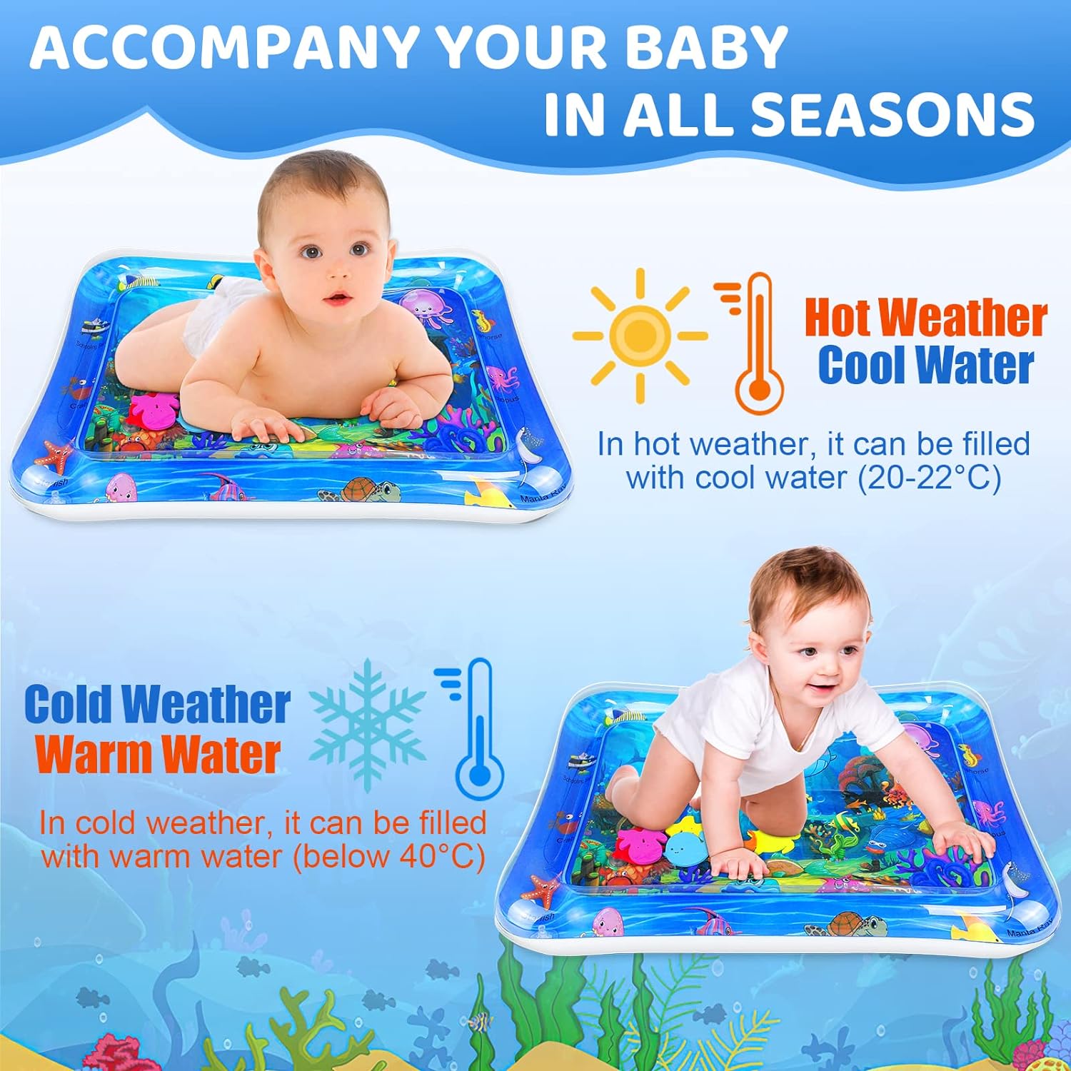 Baby Water Play Mat Inflatable – Play Mat Neoprene recenzja i cena