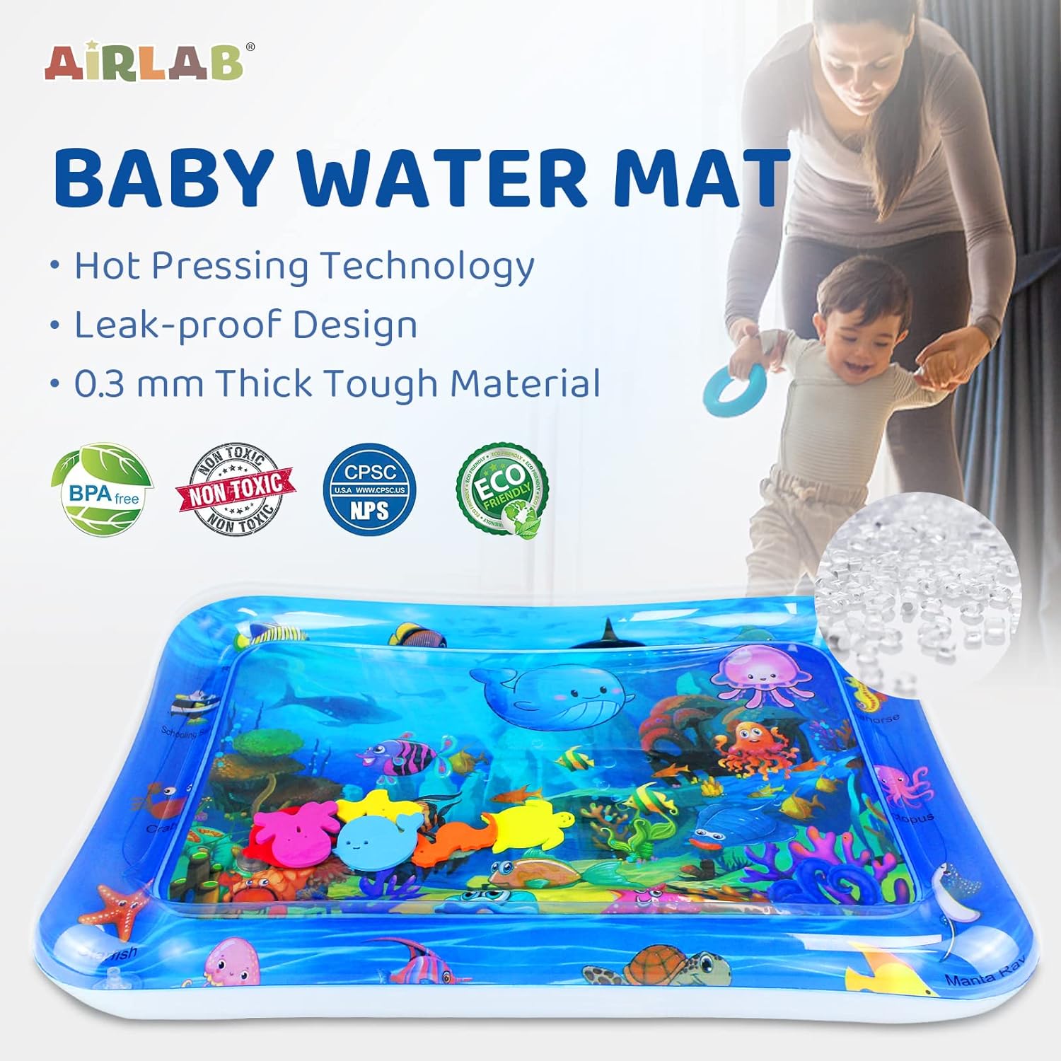 Baby Water Play Mat Inflatable – Play Mat Neoprene recenzja i cena