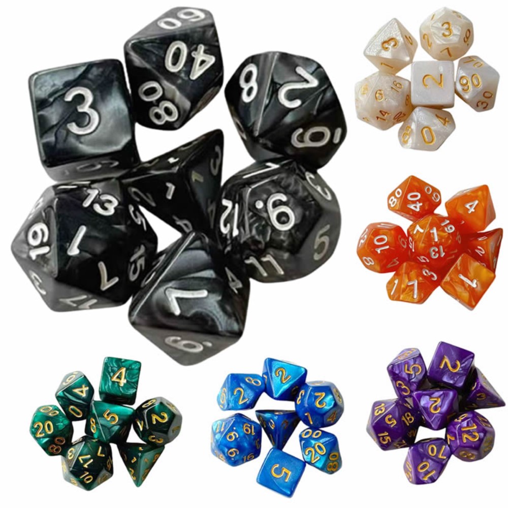 7pcs Dice Set Board Games Roll – Board Game Hegemony recenzja i cena