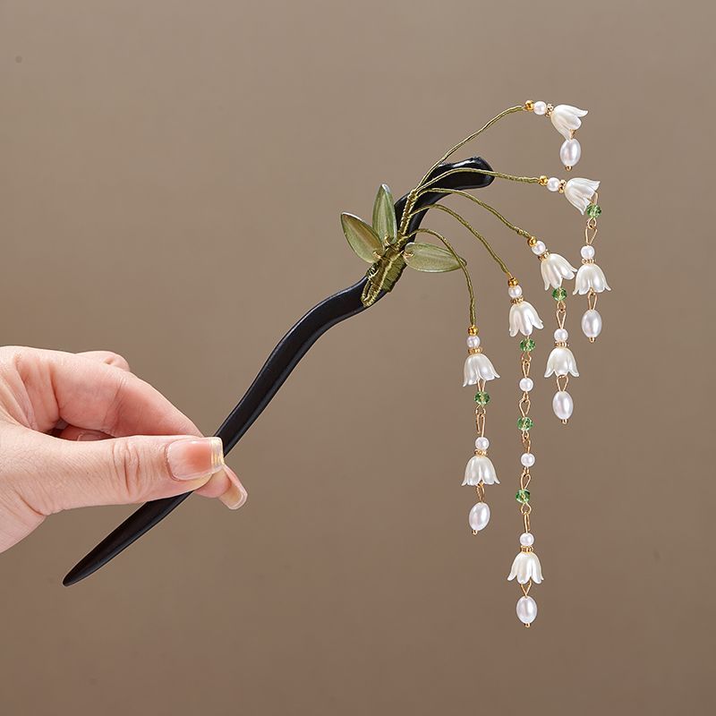 Wooden Flower Hairpin Vintage  – Board Game Go recenzja i cena