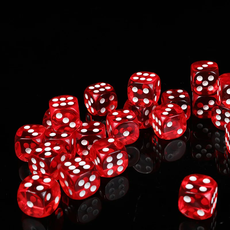 10pcs/set Transparent Red Dice – Board Game Loop recenzja i cena