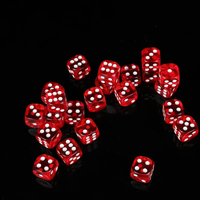 10pcs/set Transparent Red Dice – Board Game Loop recenzja i cena