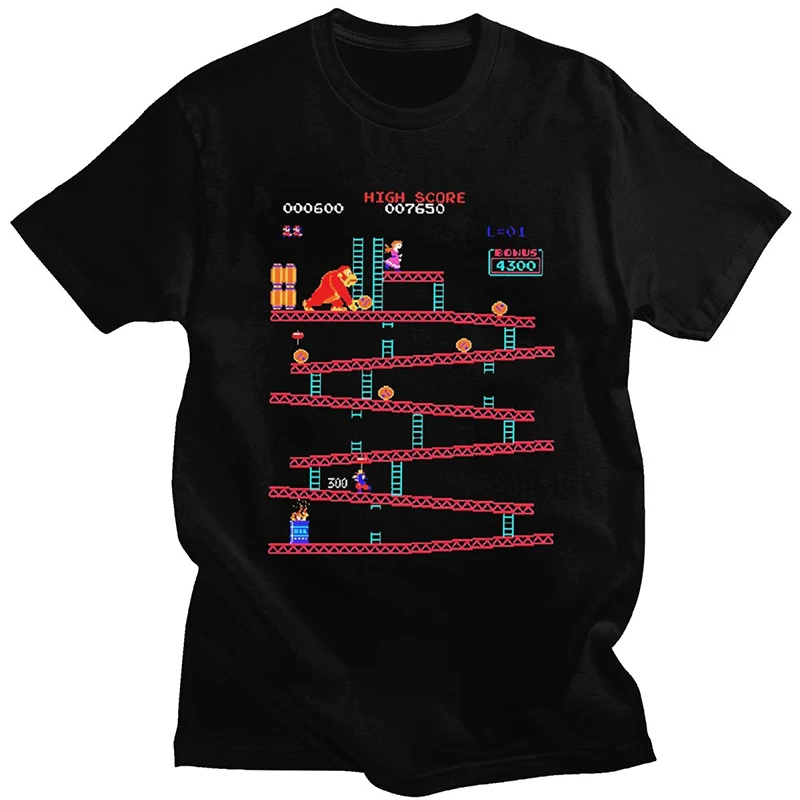 Funny Donkey Kong T Shirt Men  – Board Game Vintage recenzja i cena