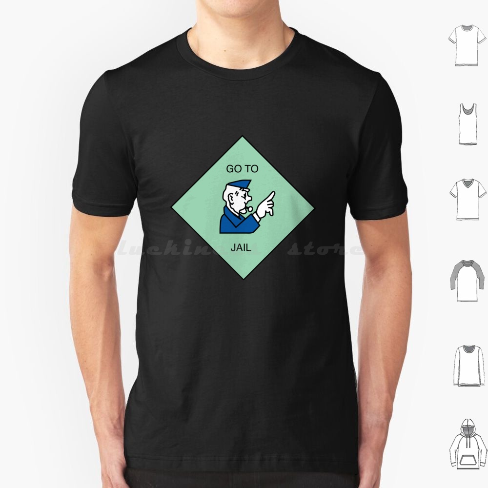 Go To Jail-T Shirt Cotton Men  – Board Game Vintage recenzja i cena