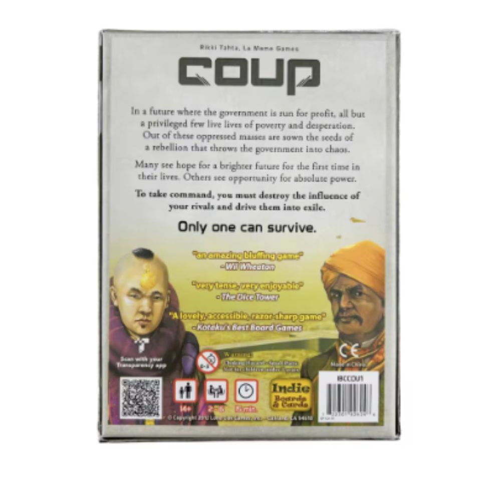 Indie Boards and Cards | Coup  – Board Game Coup recenzja i cena