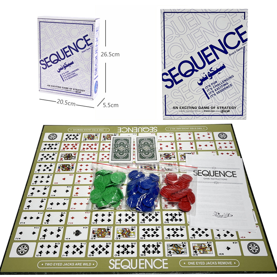 Adult Casual Table Games Arabi – Board Game Sequence recenzja i cena