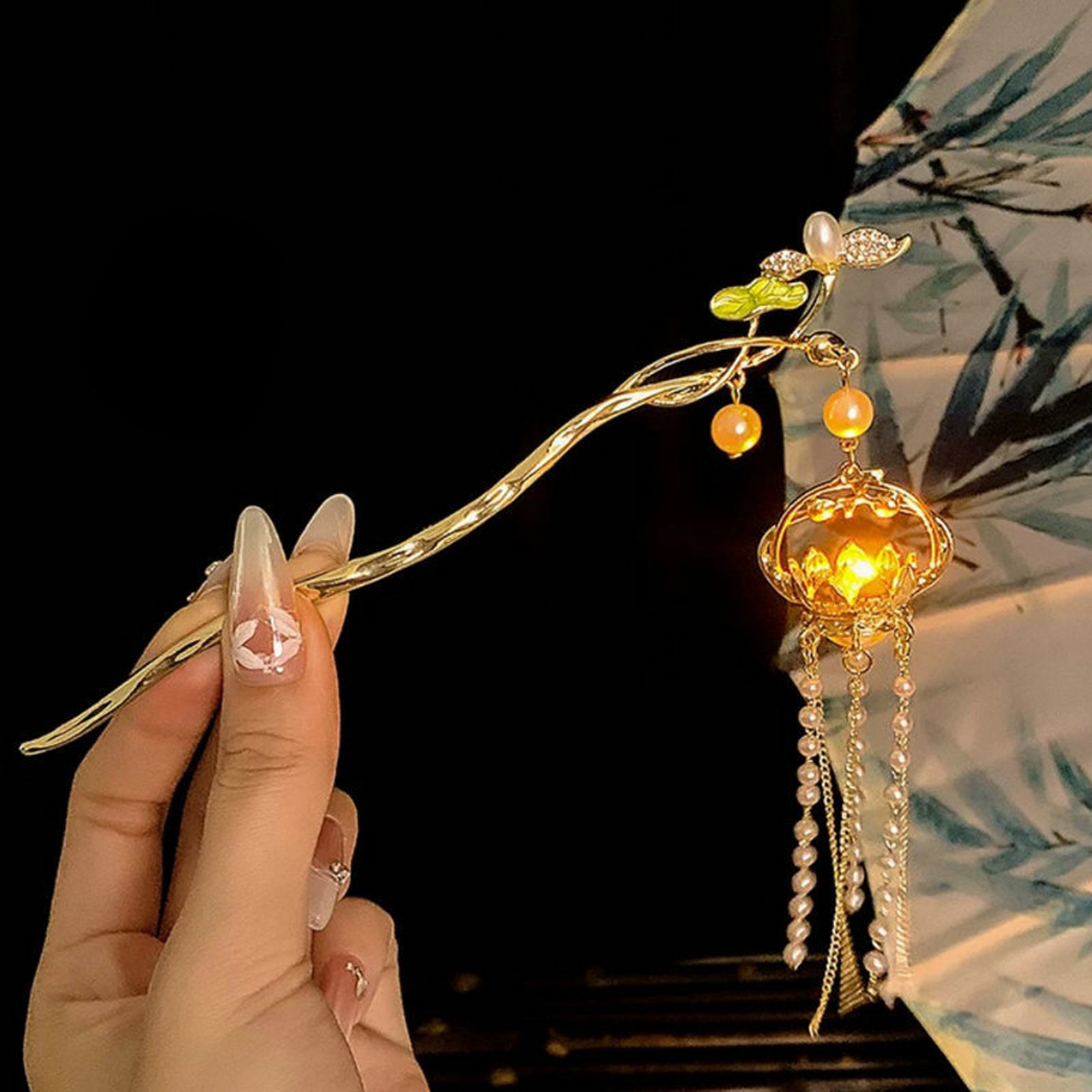 Luminous Flower Hairpin For Wo – Board Game Go recenzja i cena