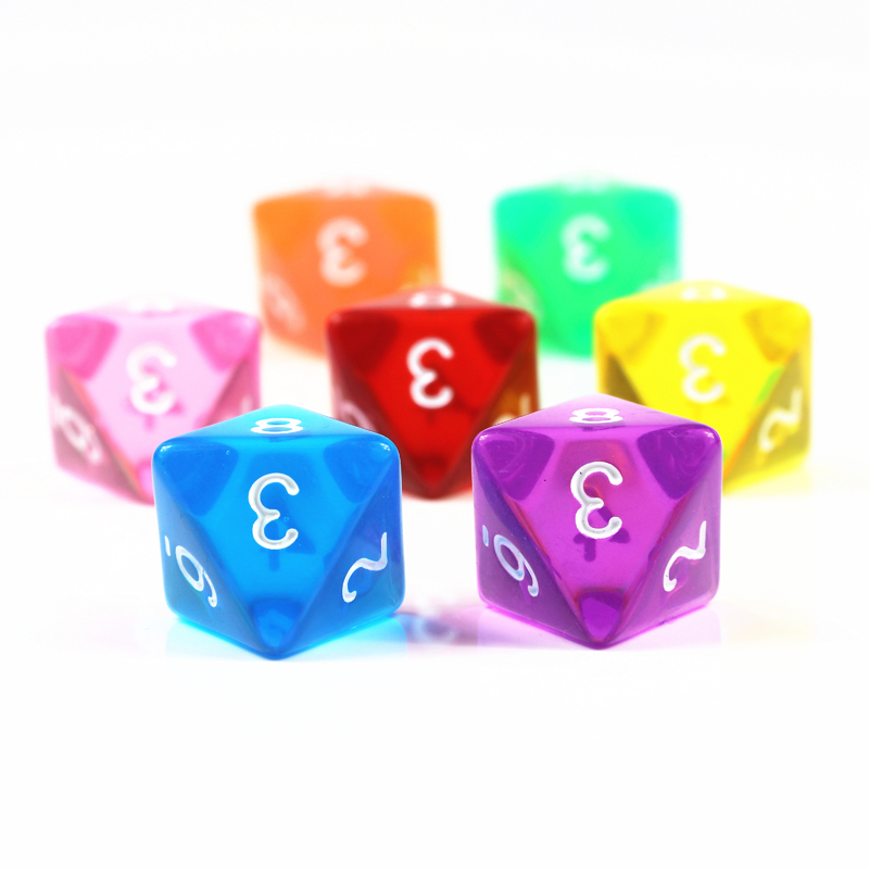 10Pcs D8 Transparent Color Dic – Board Game Digital recenzja i cena
