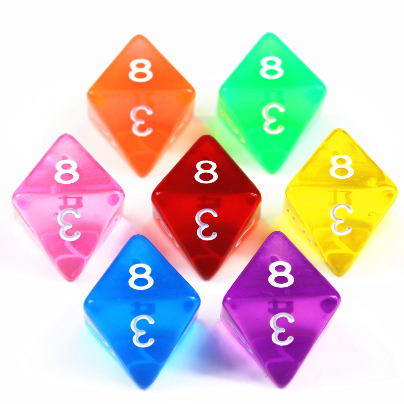 10Pcs D8 Transparent Color Dic – Board Game Digital recenzja i cena