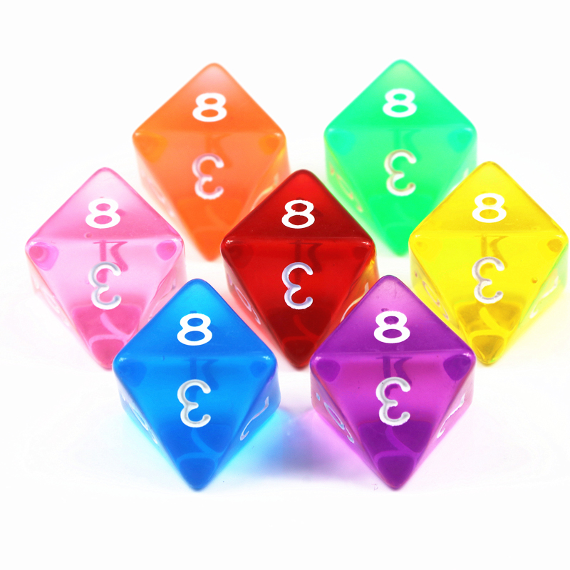 10Pcs D8 Transparent Color Dic – Board Game Digital recenzja i cena