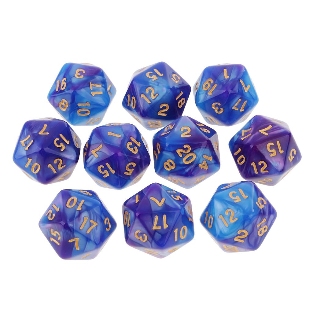 10pcs Polyhedral 20 Sided Dice – Board Game Digital recenzja i cena