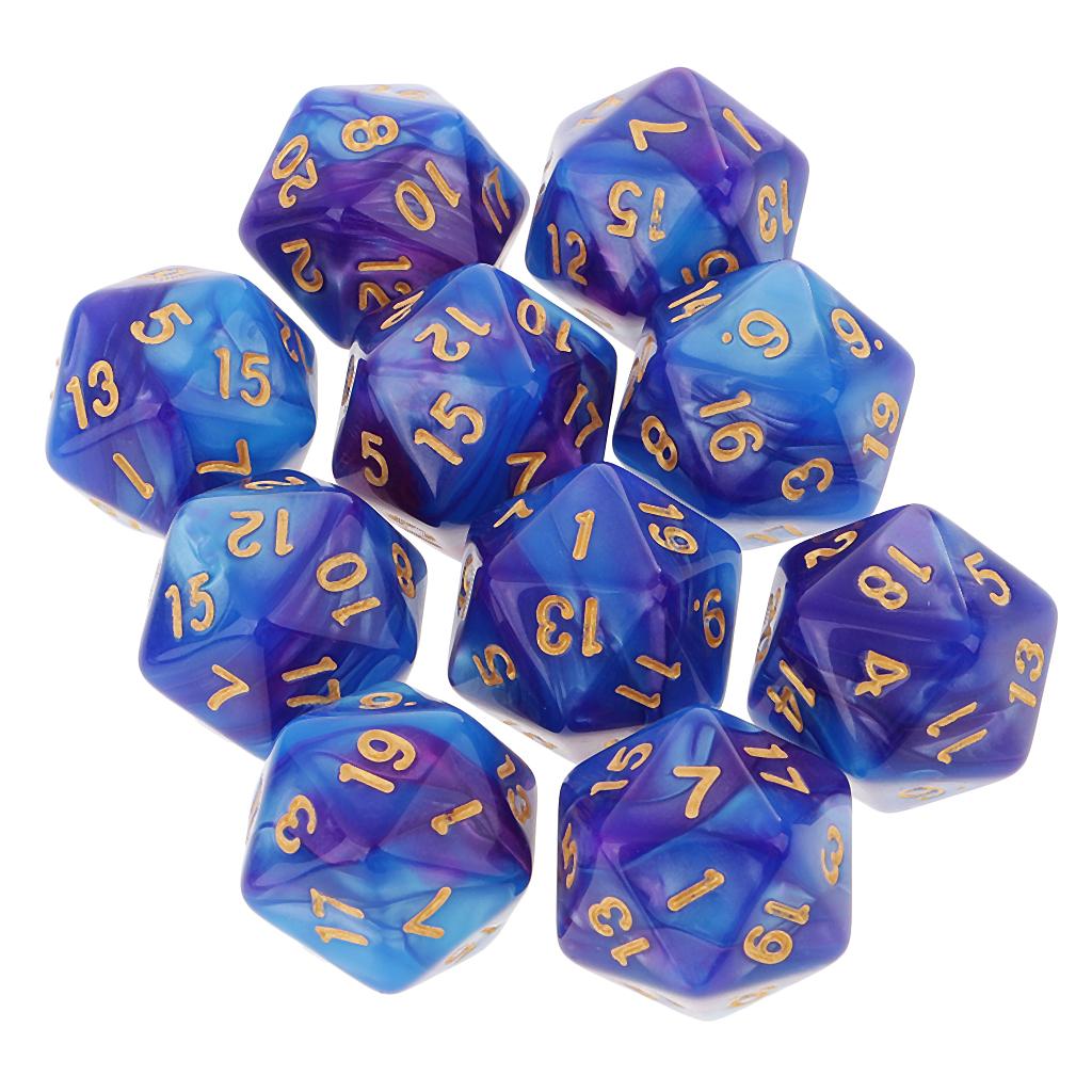 10pcs Polyhedral 20 Sided Dice – Board Game Digital recenzja i cena
