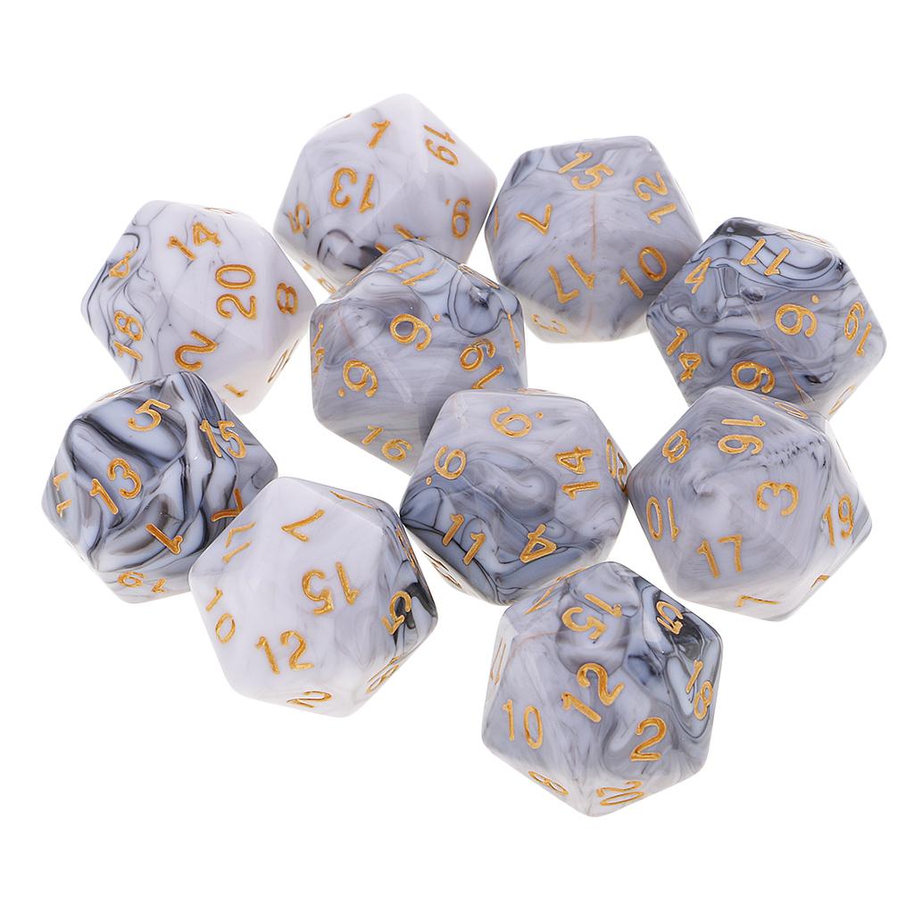 10pcs Polyhedral 20 Sided Dice – Board Game Digital recenzja i cena