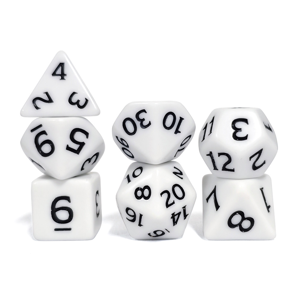 7Pcs/set Acrylic Dice Set Boar – Board Game Digital recenzja i cena