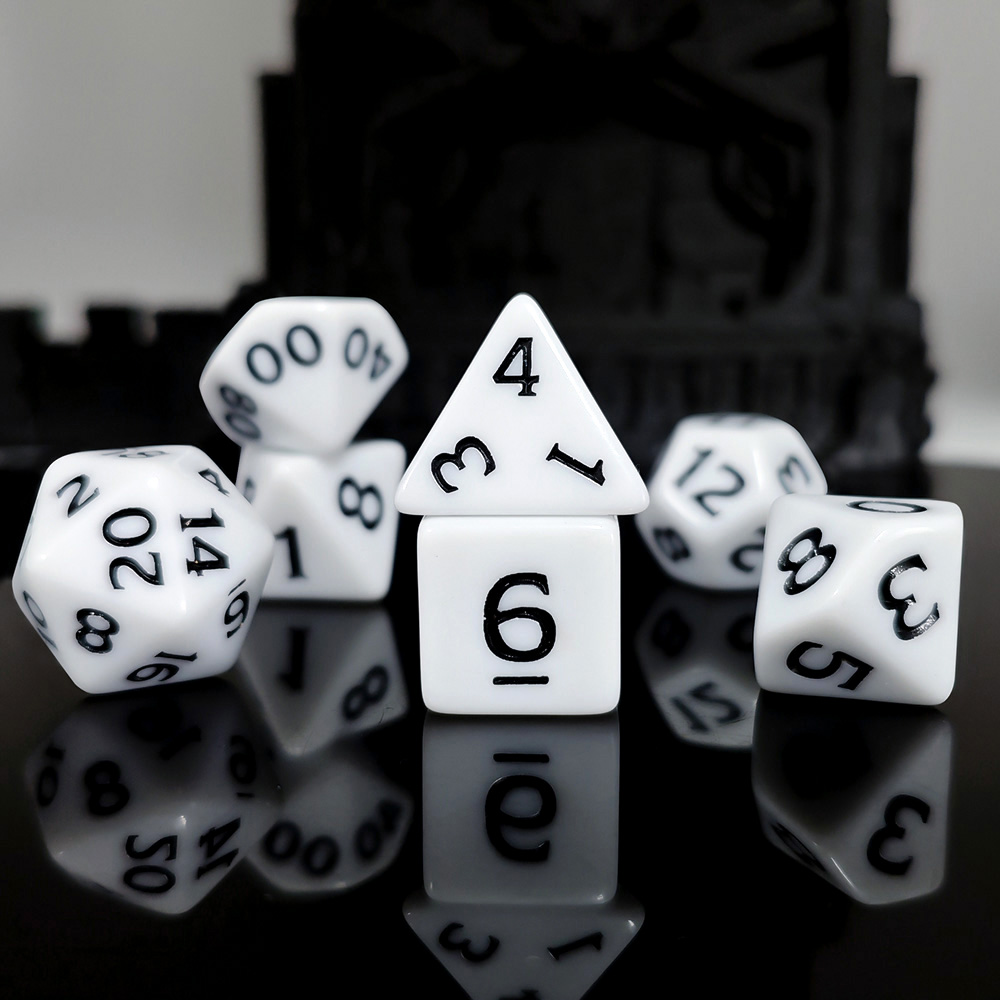 7Pcs/set Acrylic Dice Set Boar – Board Game Digital recenzja i cena