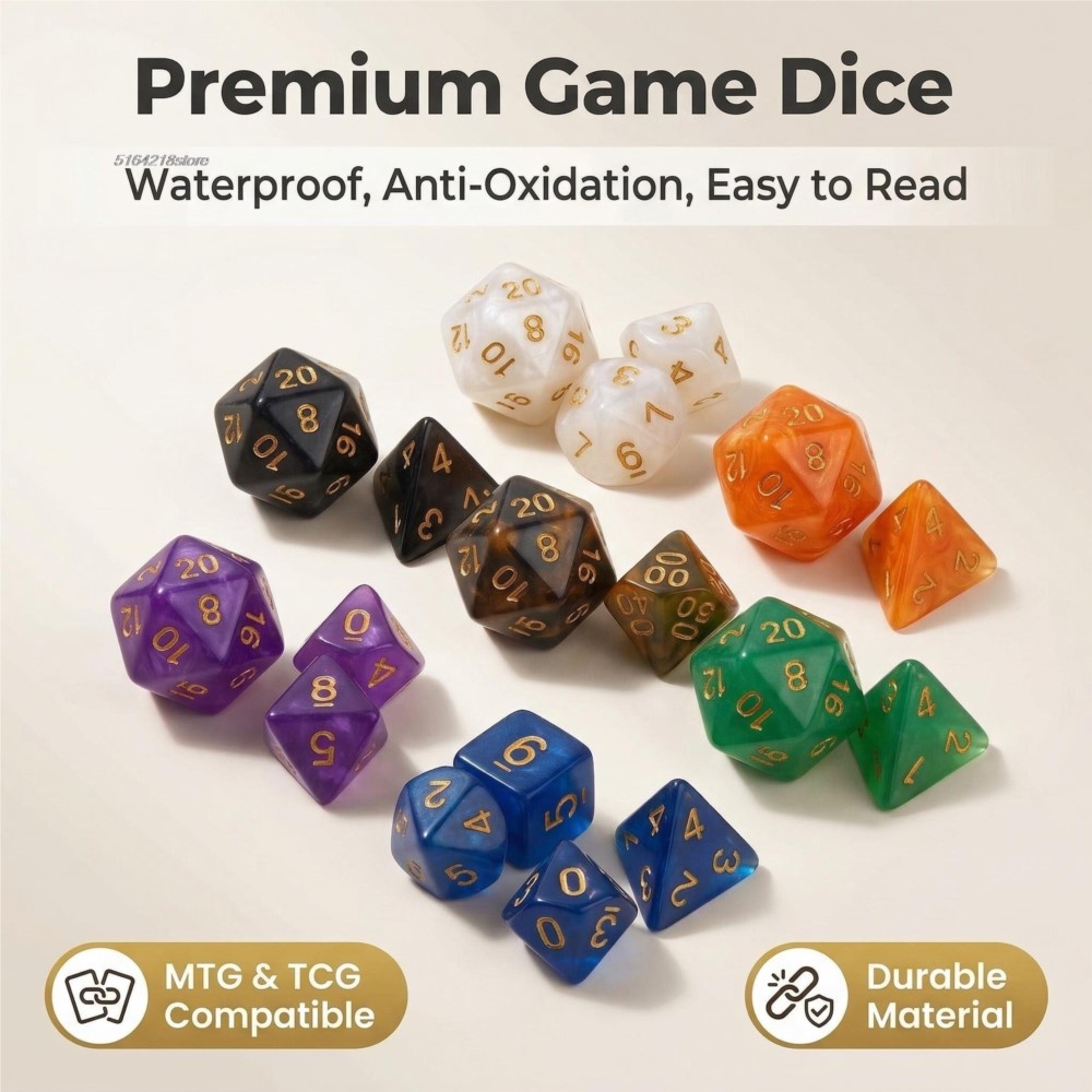 7pcs Set Dice Board Games Roll – Board Game Hegemony recenzja i cena