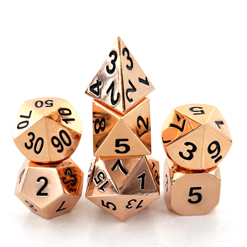 7PCS Metal Polyhedral Dices Se – Board Game Digital recenzja i cena