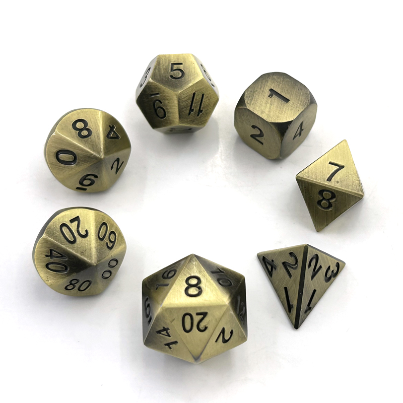7PCS Metal Polyhedral Dices Se – Board Game Digital recenzja i cena