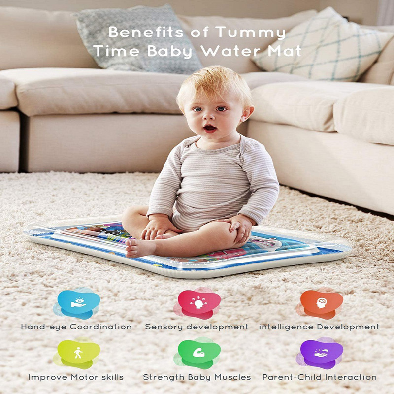 Inflatable Tummy Time Baby Pla – Play Mat Neoprene recenzja i cena