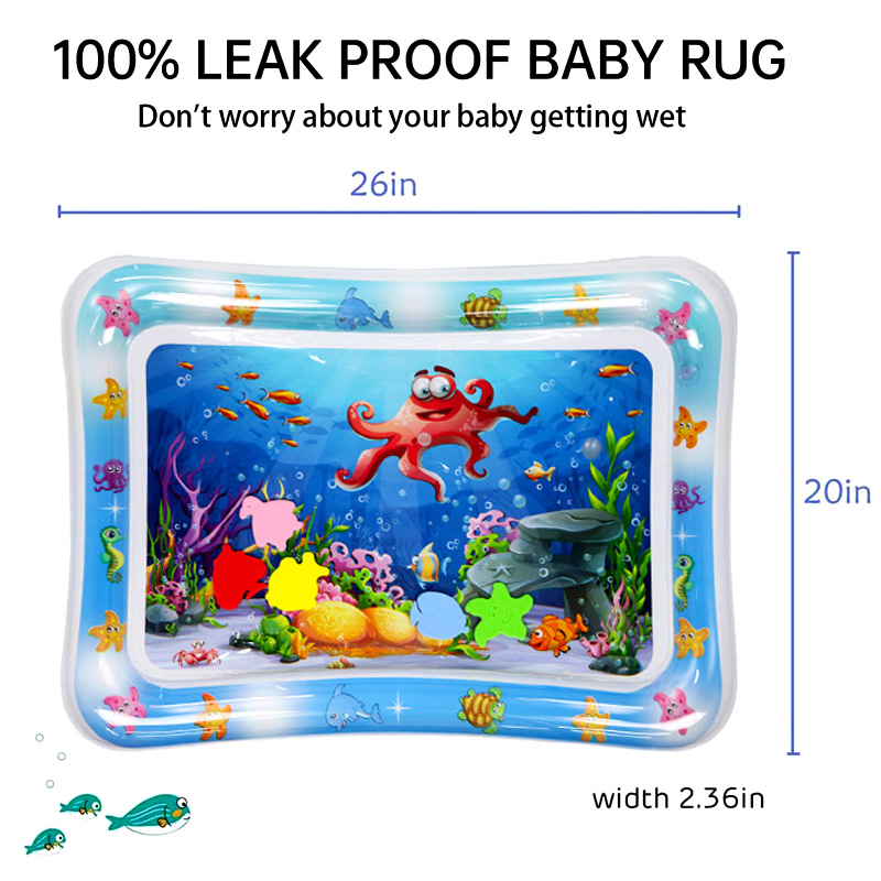 Inflatable Tummy Time Baby Pla – Play Mat Neoprene recenzja i cena