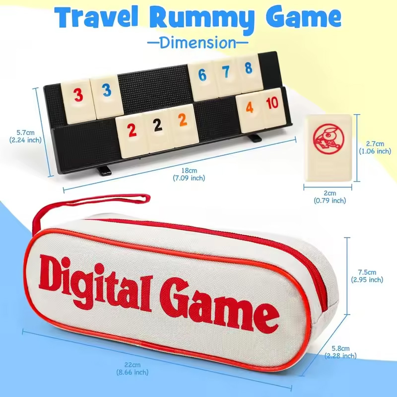 Rummy Cube Game with 4 Racks,R – Board Game Sequence recenzja i cena