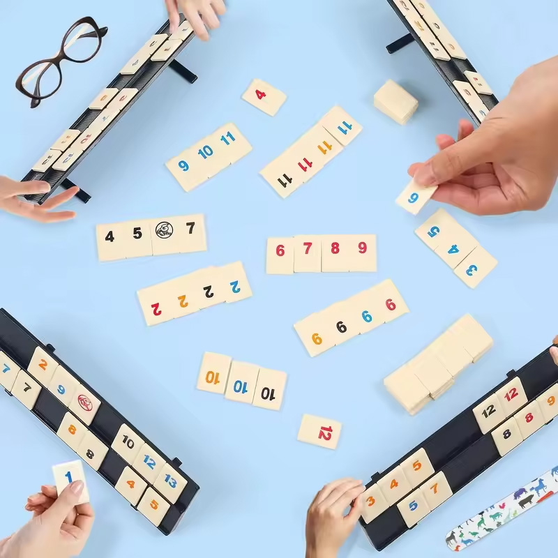 Rummy Cube Game with 4 Racks,R – Board Game Sequence recenzja i cena