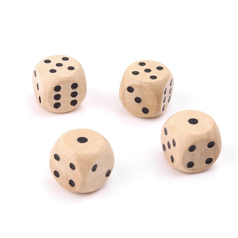 10Pcs Wooden 6 Sided D6 Faces  – Board Game Loop recenzja i cena