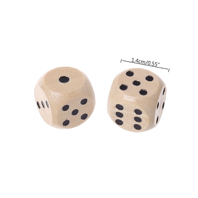 10Pcs Wooden 6 Sided D6 Faces  – Board Game Loop recenzja i cena