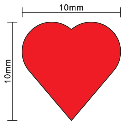 100Pcs 10mm*5mm Red Heart Shap – Board Game Hegemony recenzja i cena