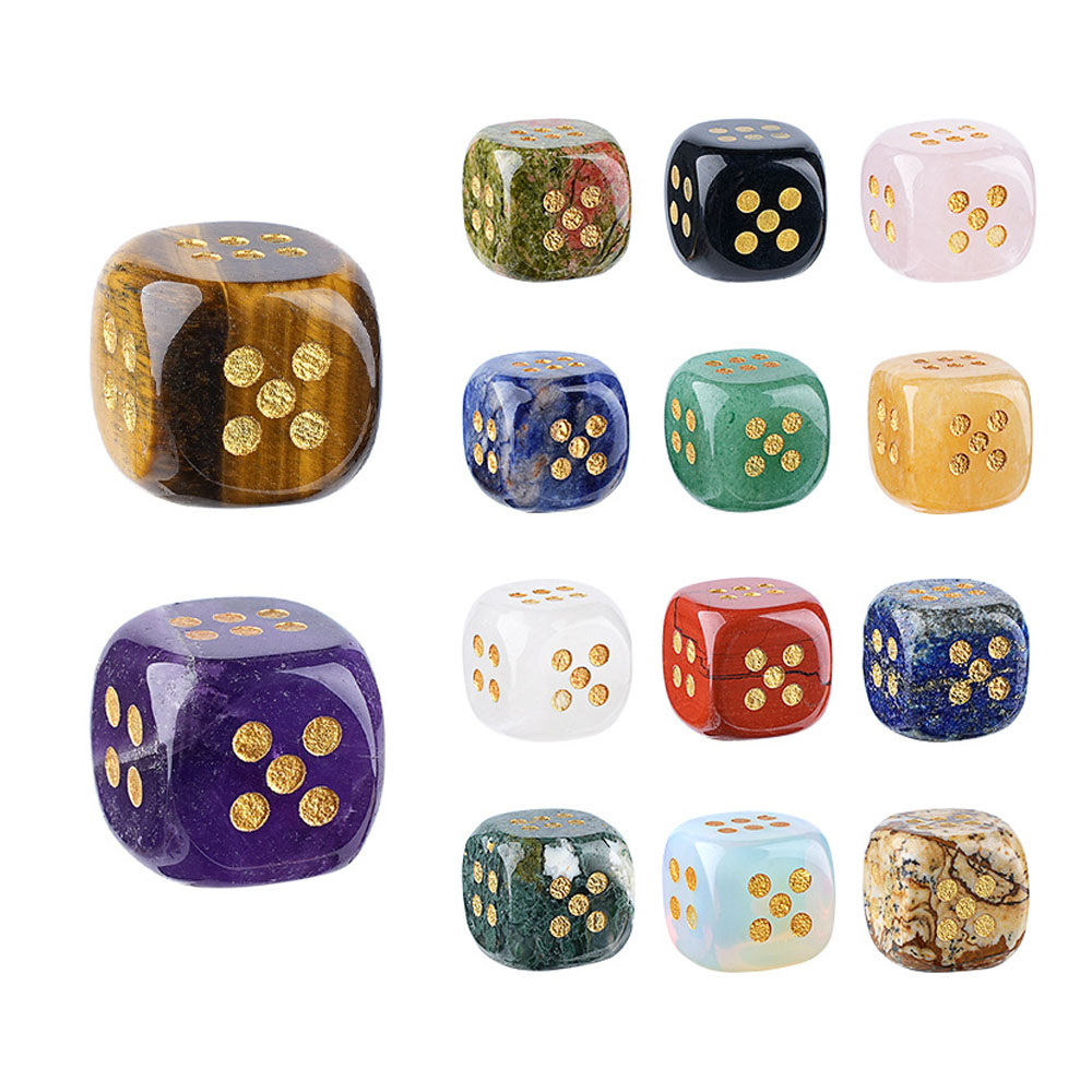 1pc Natural Stone Crystal Dice – Board Game Loop recenzja i cena